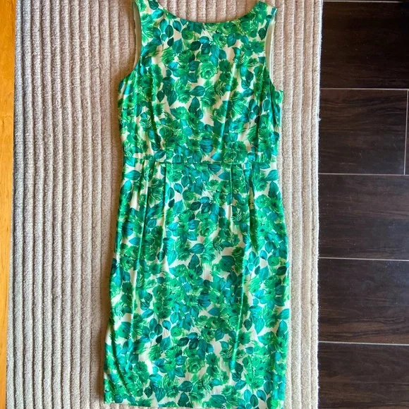 Boden | Dresses | Boden Leaf Pattern Silkblend Midi Sheath Dress | Poshmark